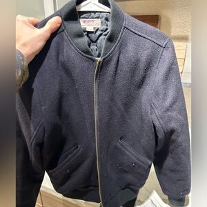 Wallace & Barnes men’s navy bomber jacket XS